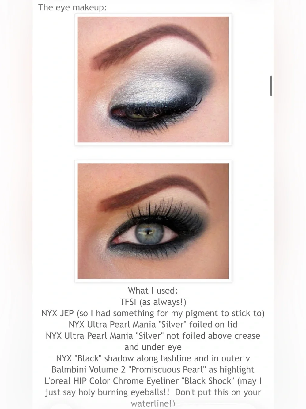 NWT NYX Ultra Pearl Mania Loose Powder Eye Shadow - Silver Pearl LP04